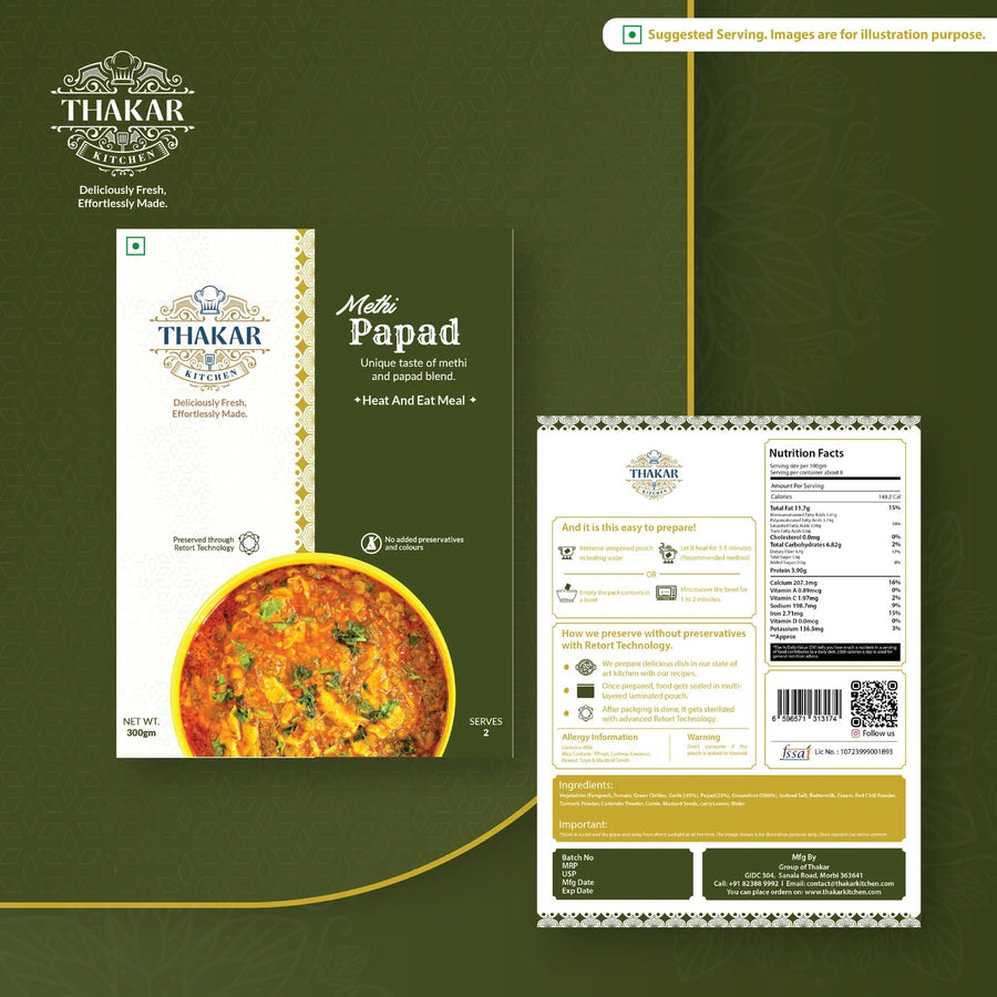 Methi Papad, ready-to-eat Gujarati dish by Thakar Kitchen (3 of 3)