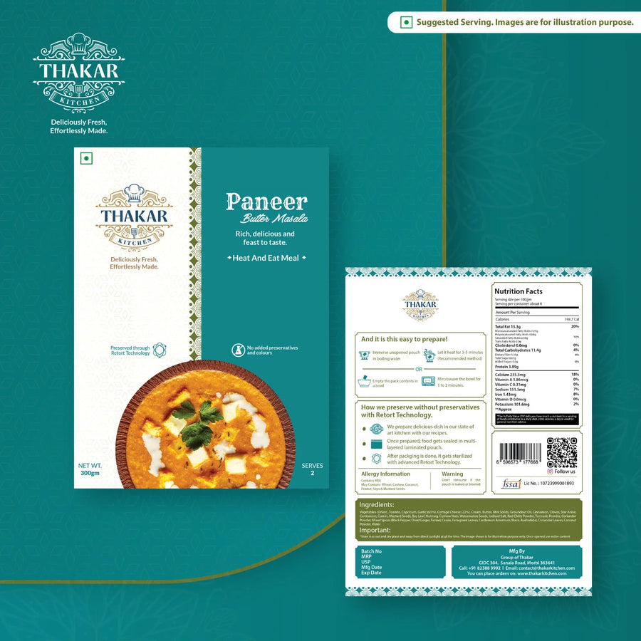 Paneer Butter Masala, ready-to-eat North Indian dish by Thakar Kitchen (4 of 4)