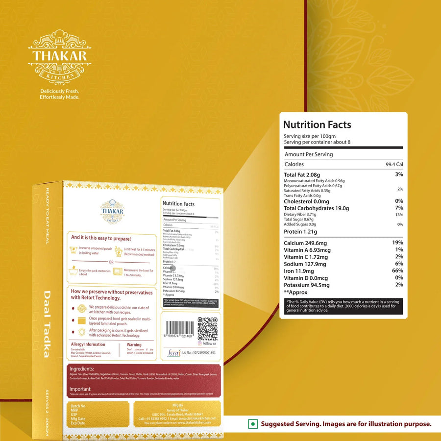 Dal Tadka, ready-to-eat North Indian dish by Thakar Kitchen (3 of 4)