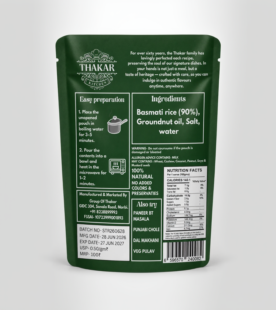 Steam Rice, ready-to-eat rice by Thakar Kitchen (2 of 2)