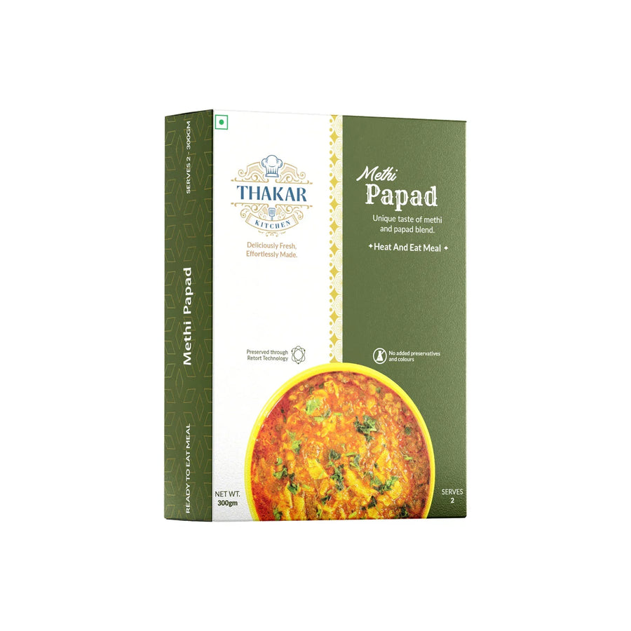 Methi Papad, ready-to-eat Gujarati dish by Thakar Kitchen