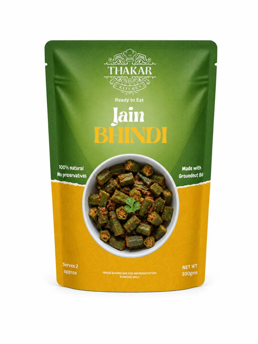 Thakar Kitchen Jain Bhindi 300 g pouch front