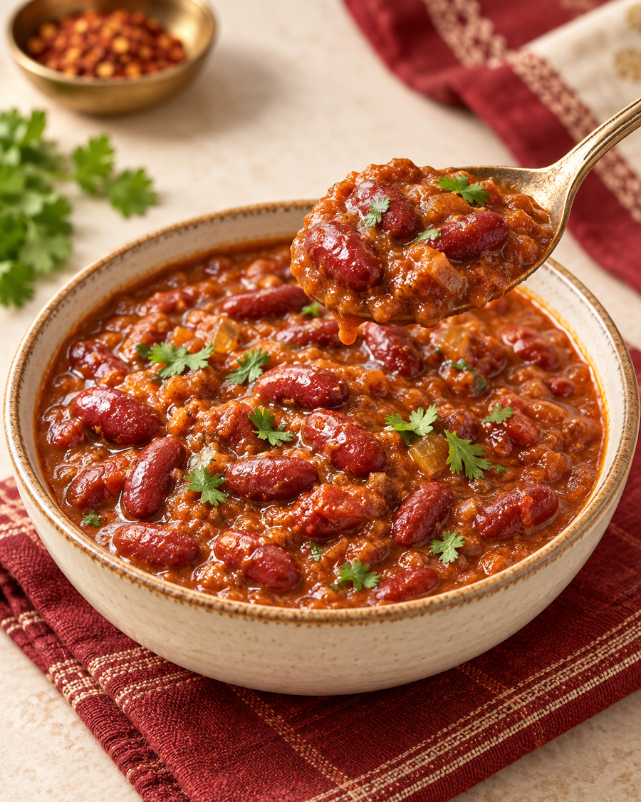 Raseela Rajma serving detail | Thakar Kitchen